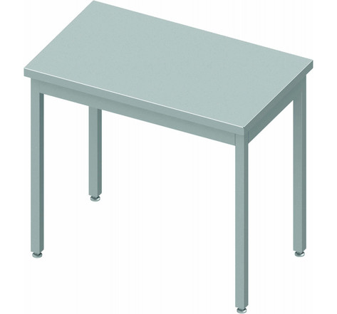 Table inox professionnelle centrale - profondeur 600 - stalgast - soudée - inox1400x600 x600x900mm