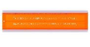Trace lettres IS0 3,5mm droit orange MINERVA