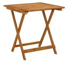 vidaXL Table pliable de jardin 70x70x75 cm Bois d'acacia massif