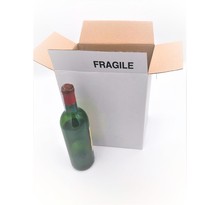 20 caisses carton pour 6 bouteilles de vin 240 x 160 x 300 m/m bordelaise