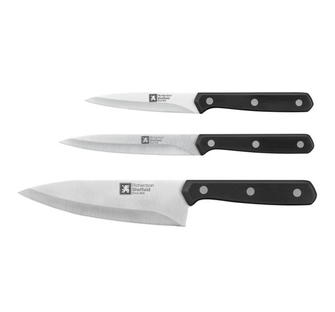 Richardson sheffield ensemble de couteaux de cuisine 3 pièces cucina