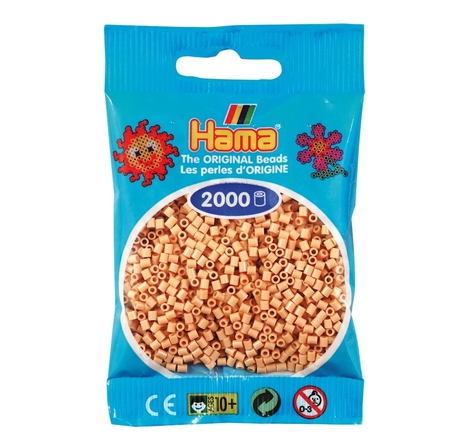 2 000 perles mini (petites perles Ø2,5 mm) beige - Hama
