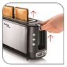 TEFAL TL365ETR Grille-pain Express 1 fente, Toaster, 7 niveaux de dorage, Décongélation, Réchauffage, Remontée extra haute du pain