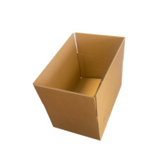 Lot de 10 boîtes caisses carton à hauteur variable - 43 x 30,5 x 25/32,5 cm