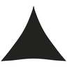 vidaXL Voile de parasol tissu oxford triangulaire 3x3x3 m noir
