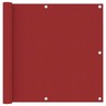 Vidaxl écran de balcon rouge 90x400 cm tissu oxford
