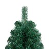 vidaXL Sapin de Noël artificiel pré-éclairé moitié/support vert 150 cm