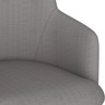 vidaXL Chaise pivotante de salle à manger Gris foncé Tissu