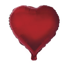 Ballon en aluminium coeur rouge