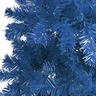 Vidaxl arbre de noël mince avec led et boules bleu 120 cm
