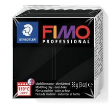 Pâte Fimo 85 g Professional Noir 8004.9 - Fimo