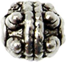 Perle métal ronde Ø 10 mm Argenté 10 pièces
