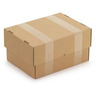 Caisse carton télescopique brune simple cannelure RAJA 48x33x8/14 cm (colis de 25)