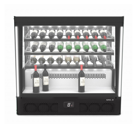 Vitrine réfrigérée pour vin série compak accès porte avant/arrière - 1015x950 mm - sayl - 1015