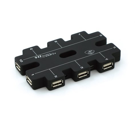 Hub Desktop USB 2.0 10 Ports Noir MOBILITY LAB