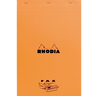 Bloc orange 80 Feuilles agrafées 80g Fax 21x31,8 cm RHODIA