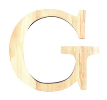 Alphabet en bois 19 cm Lettre G - Artémio