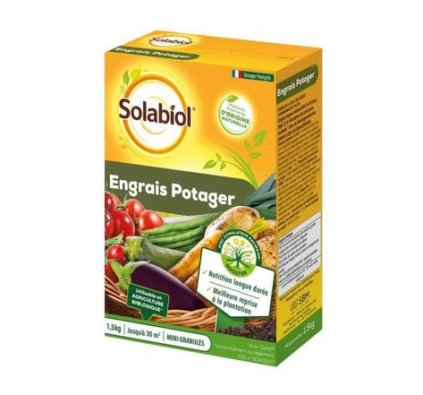 SOLABIOL SOPOTY15 Engrais Potager - 1,5 Kg