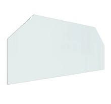 vidaXL Plaque de verre pour cheminée hexagonale 120x50 cm