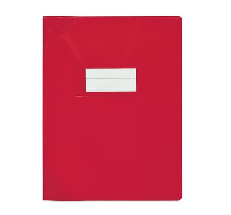 Protège-cahier PVC 150 Strong Line 24x32 cm opaque Rouge ELBA
