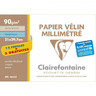 Papier Millimétré - Papier Vélin - A4 21 X 29,7 Cm - 90G - Clairefontaine