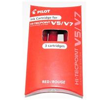 Set pack 3 Cartouches V5/7 Rechargeable Rouge PILOT