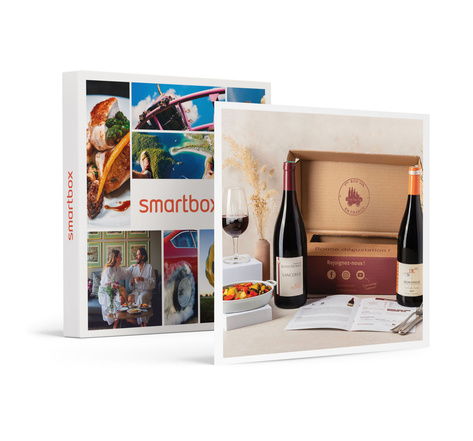 SMARTBOX - Coffret Cadeau Abonnement de 3 mois : 2 grands vins rouges par mois et livret de dégustation -  Gastronomie