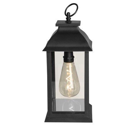 Luxform lampe de table à led à piles black lantern ampoule t10