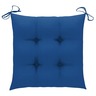 vidaXL Coussins de chaise 6 pcs Bleu 40x40x7 cm Tissu
