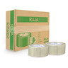 Pack dévidoir + 36 adhésifs polypropylène silencieux 35 microns RAJA havane 50 mm x 66 m (colis de 36)