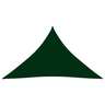 Vidaxl voile de parasol tissu oxford triangulaire 4x4x5 8 m vert foncé
