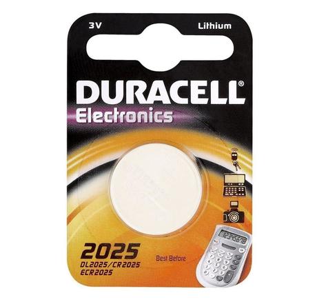 Blister de 1 pile bouton lithium 'Electronics' DL2025 (CR2025) DURACELL