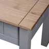 Vidaxl table de chevet gris 50 5x50 5x52 5 cm pin gamme panama