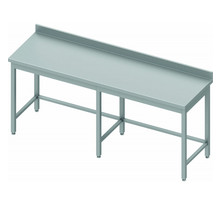 Table inox professionnelle - profondeur 600 - stalgast - 2200x600 x600xmm