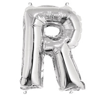 Ballon en aluminium Lettre R Argenté 40cm - Rayher
