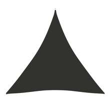 Vidaxl voile de parasol tissu oxford triangulaire 4x4x4 m anthracite