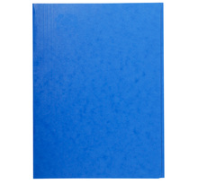 Chemise 3 rabats SANS élastique carte lustrée 24 x32 cm Bleu EXACOMPTA