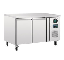 Table réfrigérée négative inox - 2 portes 282 l - polar - r290 - acier inoxydable2282pleine x700xmm