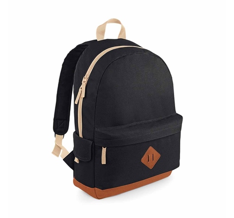 Sac à dos loisirs style rétro heritage backpack - bg825 - noir