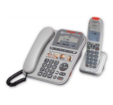 Powertel 2880 Téléphone fixe filaire senior avec combiné additionnel