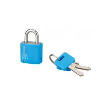 THIRARD - Cadenas à clé Maxium Color Bleu  intérieur  aluminium  20mm  2 clés