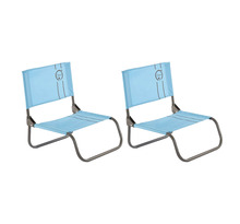 Lot de 2 chaises cale-dos de plage 1 pliure - o'beach - dimensions : 50 x 45 x 48 cm