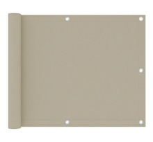 Vidaxl écran de balcon beige 75x300 cm tissu oxford