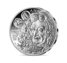 Monnaie de 10€ Argent - 400 ans de Jean de la Fontaine - 2021
