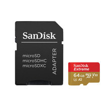 sandisk SanDisk Extreme microSDXC UHS-I U3 V30 64 Go + Adaptateur SD