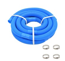 vidaXL Tuyau de piscine avec colliers de serrage Bleu 38 mm 6 m