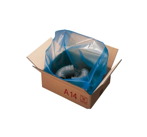 (colis  de 500 sacs) sac à soufflet anticorrosion vci pour caisse carton palettisable 310 + 100/100 x 450