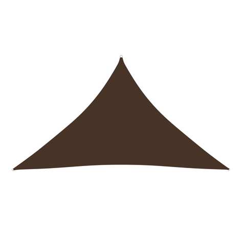 vidaXL Voile de parasol tissu oxford triangulaire 5x5x6 m marron