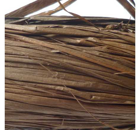 Raphia végétal brun moyen en bobine 50 g