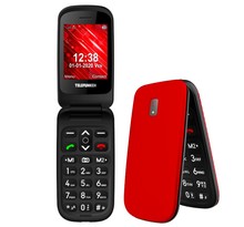 Téléphone portable senior telefunken s440 à clapet rouge grosses touches
